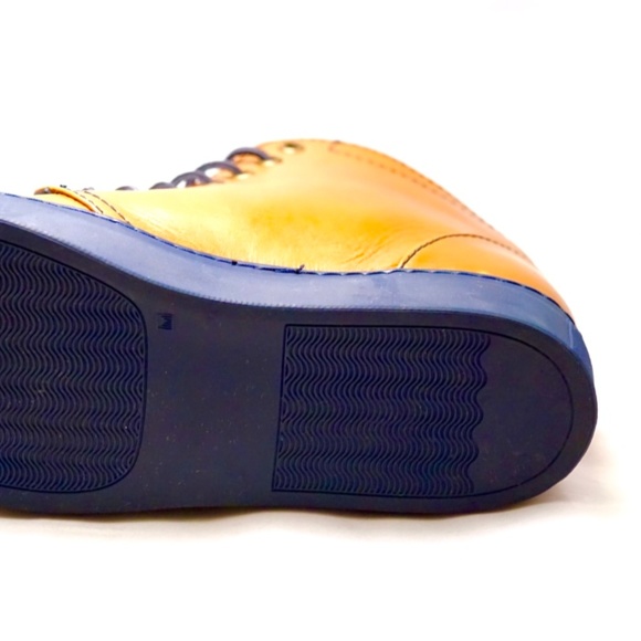 Unbranded Contrasting Sole Leather Chukka Sneakers main image 4